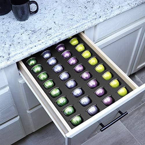 Polar Whale Coffee Espresso Capsule Drawer Organizer Tray Insert Compatible with Nespresso Vertuo... | Amazon (US)