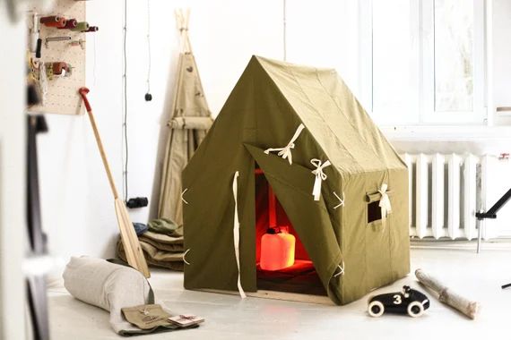 Adventure Play House Khaki Kids Tent Teepee Tent Play Tent | Etsy | Etsy (US)