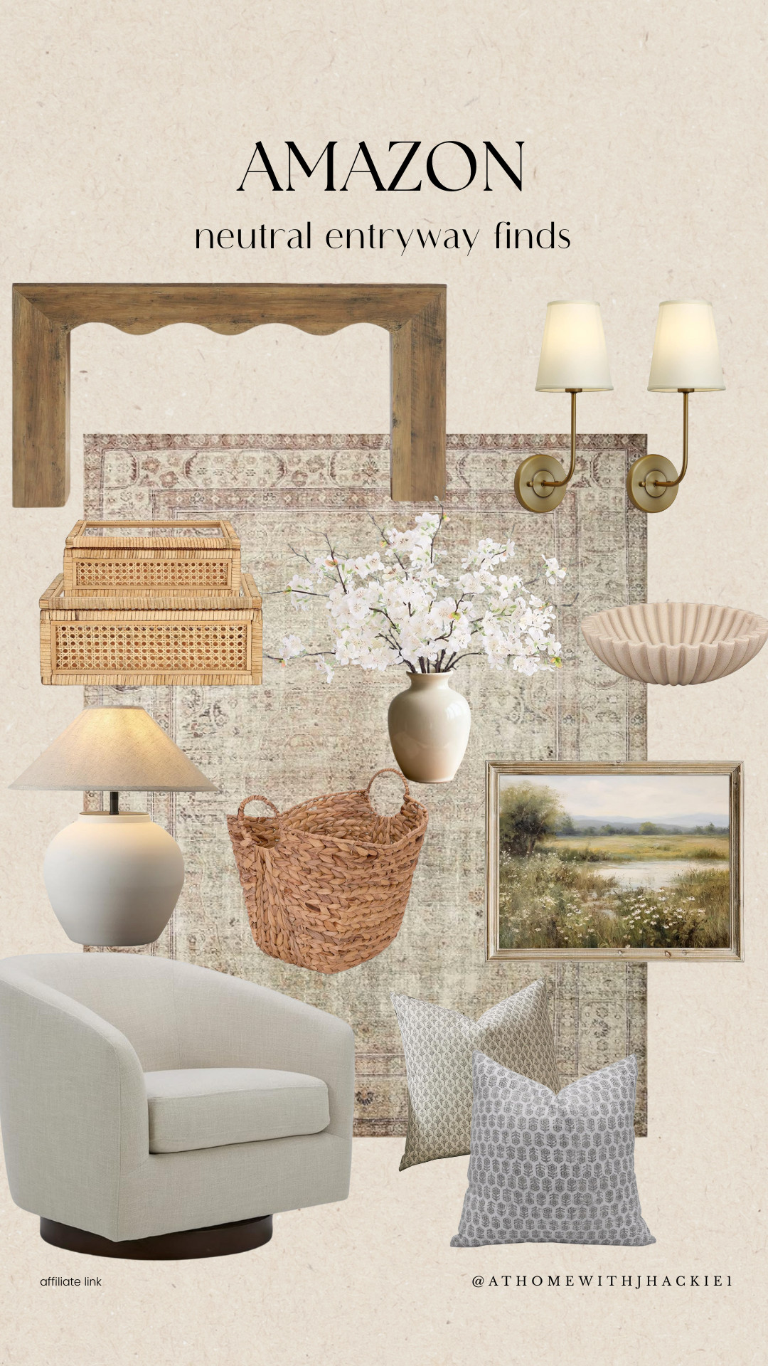 AMAZON | Neutral Entryway Finds, neutral entryway decor, entryway styling ideas, amazon entryway finds, neutral home decor, entryway rug ideas, entryway lighting, woven baskets decor, console table decor, neutral vases, organic modern entryway, minimal entryway decor, spring entryway styling, functional entryway storage 

 

#LTKSeasonal #LTKHome