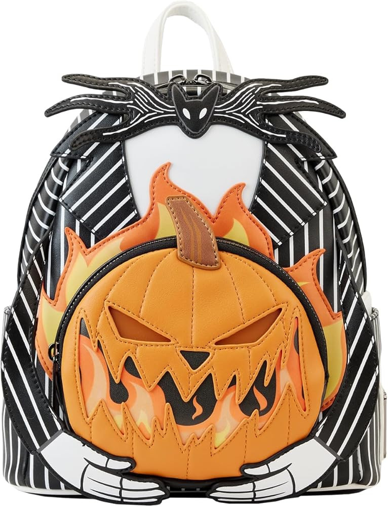Loungefly Disney Nightmare Before Christmas Jack Pumpkin Glow Head Mini Backpack | Amazon (US)