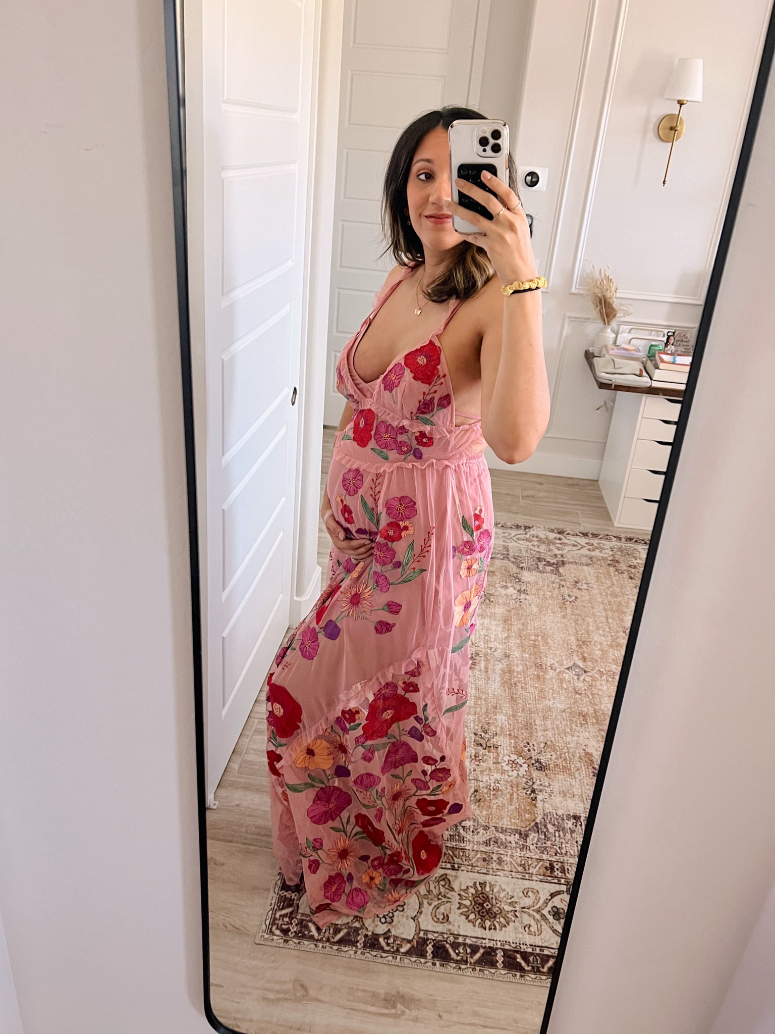 Thoughts on this baby shower dress?? 
For Love & Lemons size L! 

#LTKbump #LTKbaby #LTKHoliday