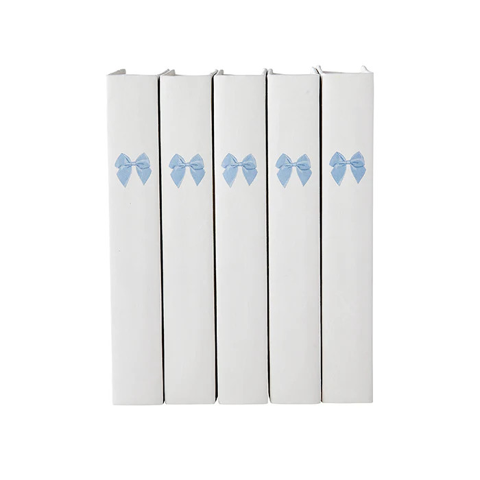 French Blue Bow Decorative Book Set | Caitlin Wilson Design