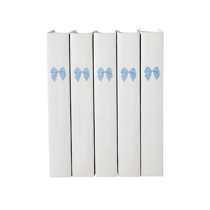 French Blue Bow Decorative Book Set | Caitlin Wilson Design