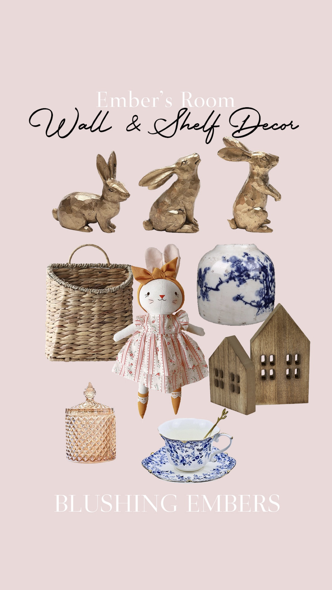 Ember’s room Decor 🤍🤍 in love with her blush, blue, and brass tea party room. 

#LTKKids #LTKBaby #LTKHome