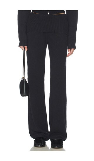 SKIMS Wool Cashmere Pant in Black. - size XS | Revolve Clothing (Global)
