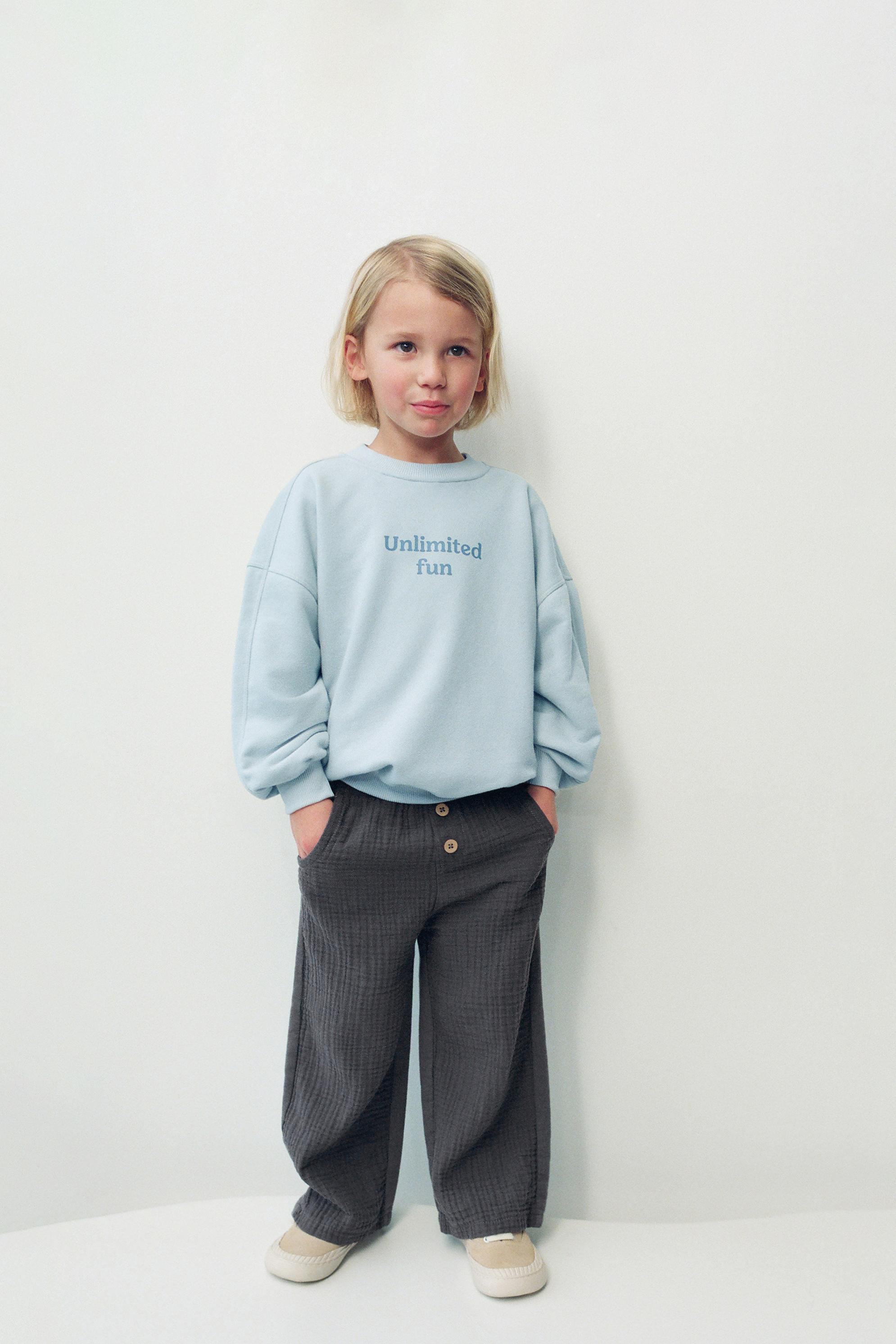 TEXTURED STRAIGHT COMBINATION PANTS | Zara US