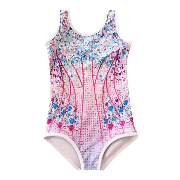 Birthday Bodysuit for Little Girls Fans Sparkles Bodysuit Kids Fans Outfits Leotard Princess Cost... | Walmart (US)