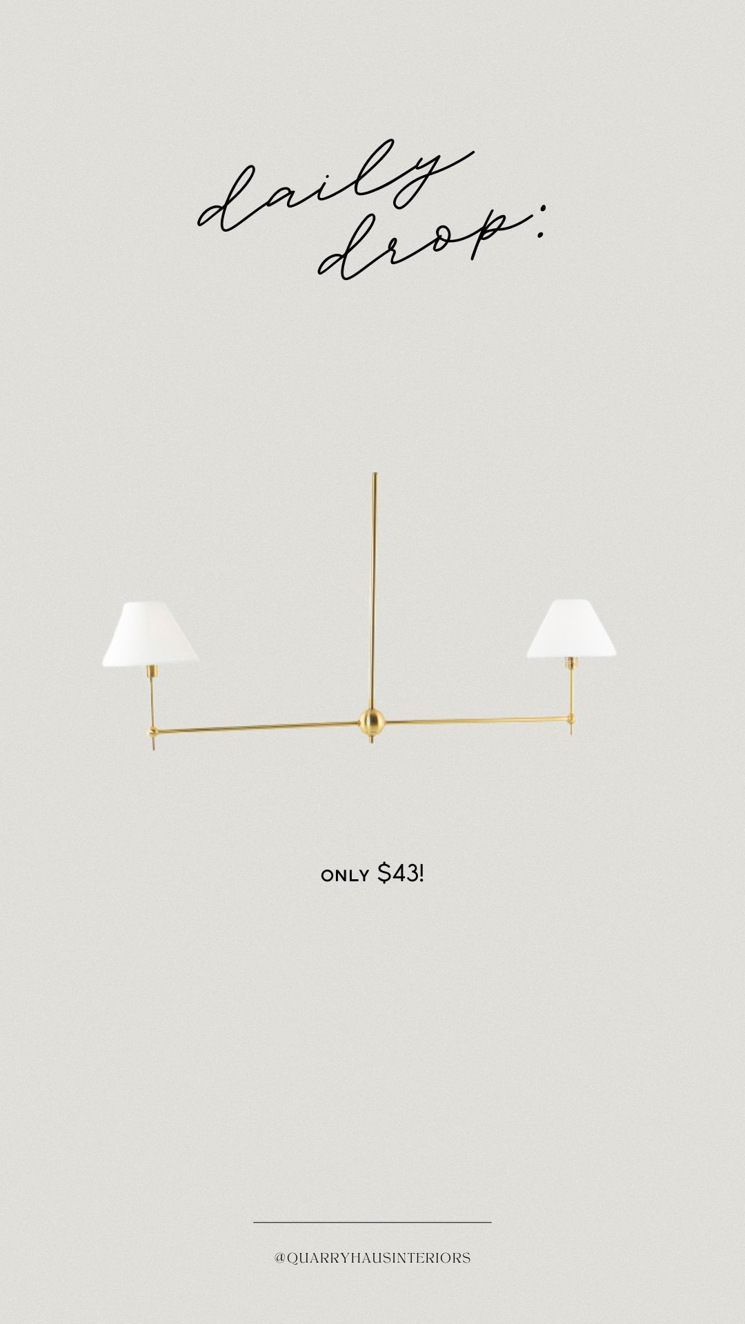 UNDER $50! 

This brass shaded linear chandelier is on sale NOW for only $43, talk about a budget friendly lighting upgrade! 

#LTKHome #LTKFindsUnder50