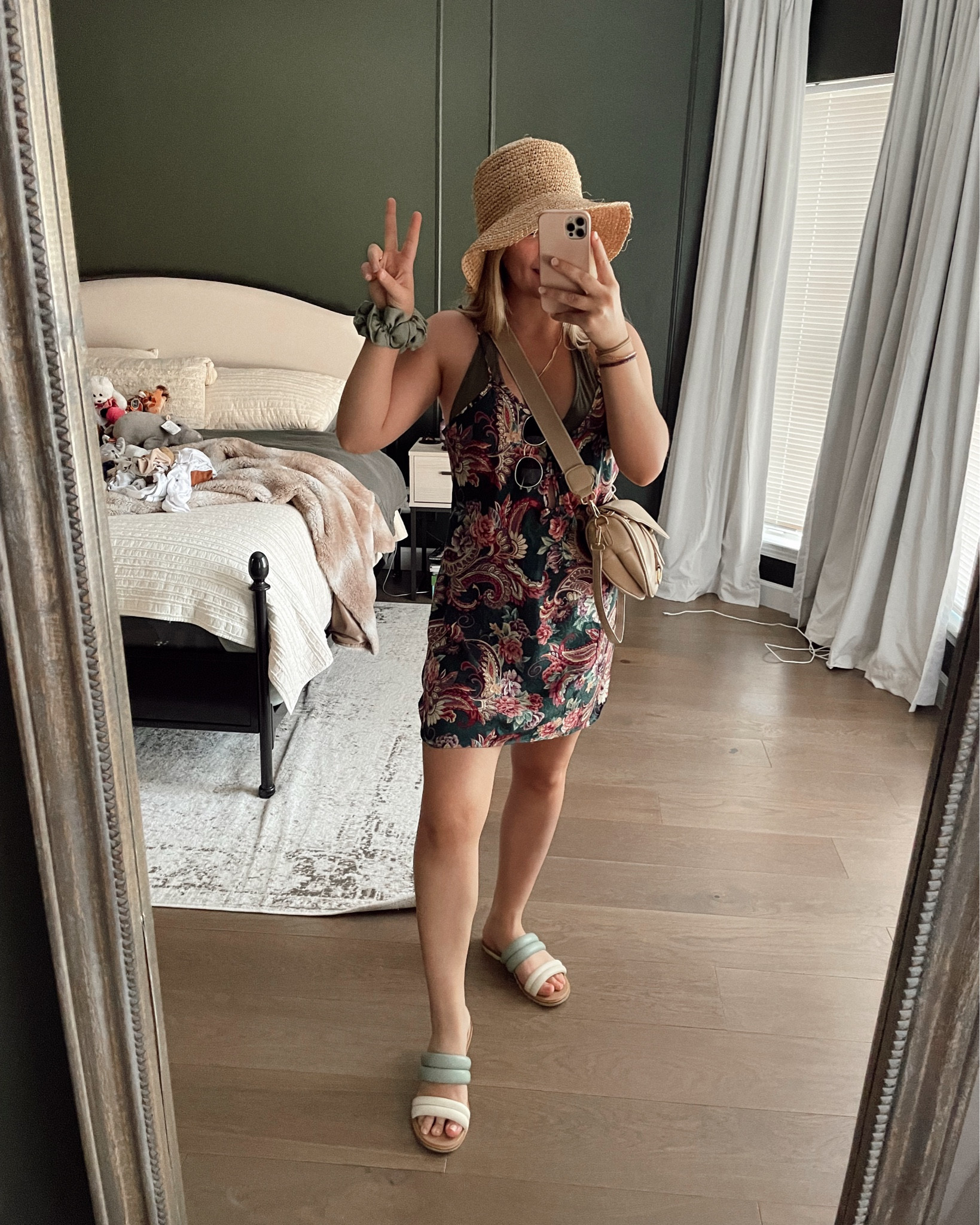 Beach day outfit! Wearing a little slip dress as a cover up in my favorite green bikini 👙☀️🏖️ linked similar dresses since this one’s old! 

#aerie #bikini #swimsuit #swimwear #beachoutfit 

#LTKStyleTip #LTKSwim #LTKFindsUnder50