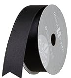 Jillson Roberts 1-Inch Double Faced Satin Ribbon Available in 21 Colors, Black, 6 Spool-Count (FR102 | Amazon (US)