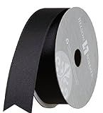 Jillson Roberts 1-Inch Double Faced Satin Ribbon Available in 21 Colors, Black, 6 Spool-Count (FR102 | Amazon (US)