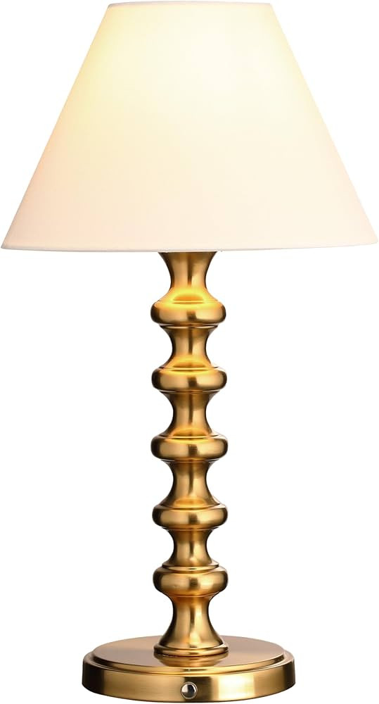 O'Bright Ember Rechargeable Table Lamp (Antique Brass_Baluster) | Amazon (US)