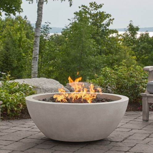 Eldora 38 inch Round Natural Gas Fire Pit Bowl | Ballard Designs, Inc.
