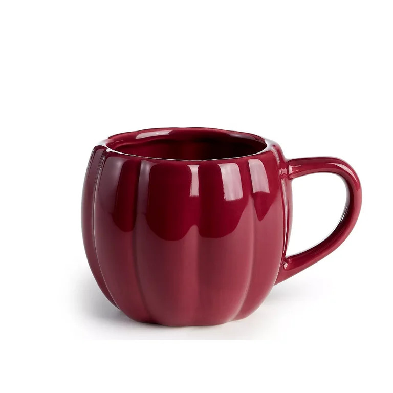 Set of 4 THE CELLAR Harvest Figural Pumpkin Bordeaux Mug, | Walmart (US)