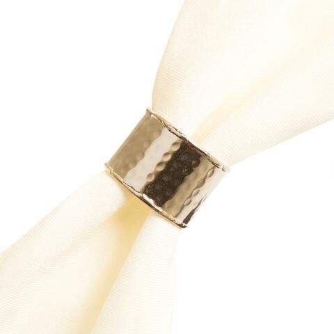 Gold Hammered Napkin Ring Set Of 2 | World Market