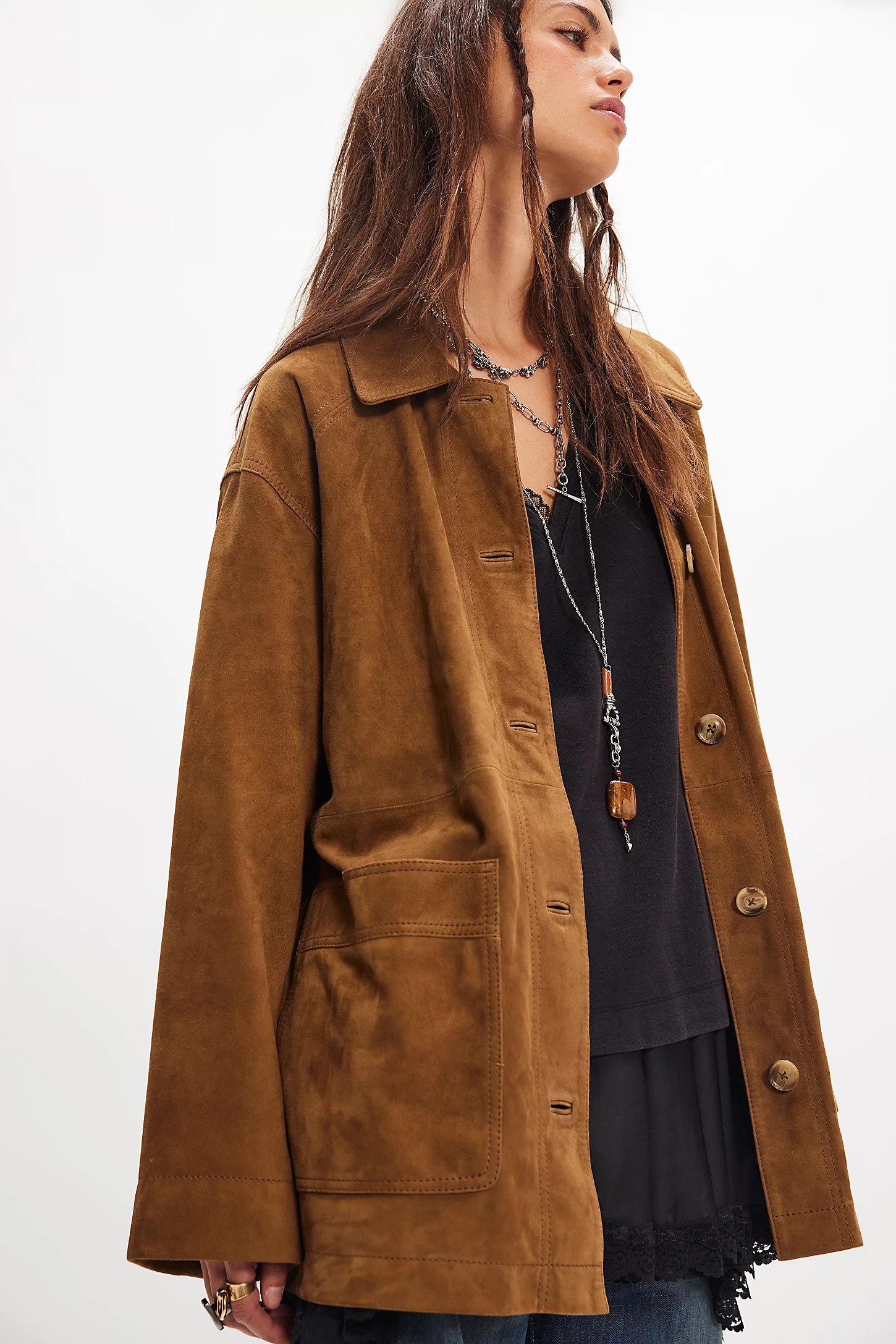 Annalise Suede Jacket | Free People (UK)