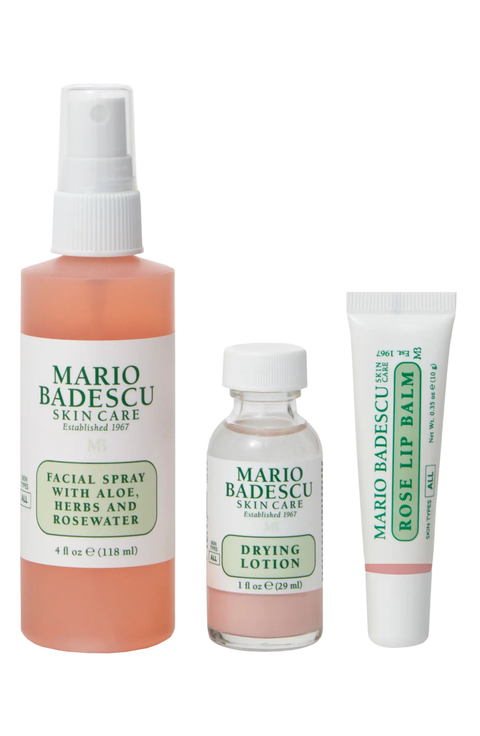 Mario Badescu Full Size Drying Lotion, Face Mist & Lip Balm Set-$33 Value | Nordstrom | Nordstrom