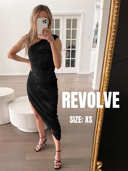 Dress: size XS (I sized down for a more snug fit!)

Obsessed with this dress! So flattering on and super stretchy and comfortable. A closet staple great for any event you need a black dress to 

(Black dress, wedding guest dress, date night dress, ootd, revolve dress, revolve haul, black cocktail dress, formal dress, midi dress, one shoulder dress, fall party dress, Christmas party dress, fall style, fitted dress, black heels, Steve Madden) 

#LTKstyletip #LTKshoecrush #LTKwedding