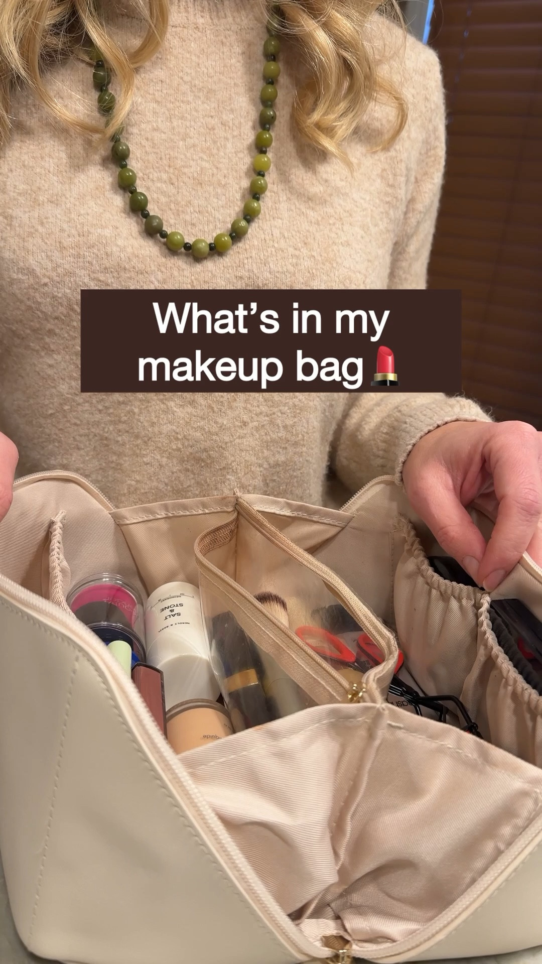 What’s in my makeup bag 🤍

Here’s everything I keep in my EACHY makeup bag and reach for daily. These are my tried-and-true staples for a natural, glowy look that feels put together but effortless.

From skin prep and bronzing drops to my favorite blush combo, everyday foundation, mascara, gloss, and the tools that make it all blend seamlessly. It all fits perfectly in this bag and makes getting ready simple.

Everything is linked if you’re curious what I actually use every single day.

#LTKBeauty #LTKselfcare #LTKgrwm