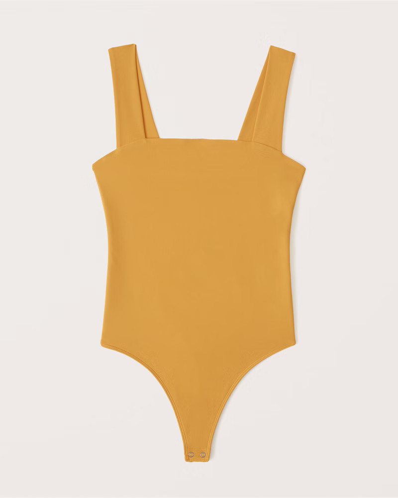 Double-Layered Seamless Squareneck Bodysuit | Abercrombie & Fitch (US)