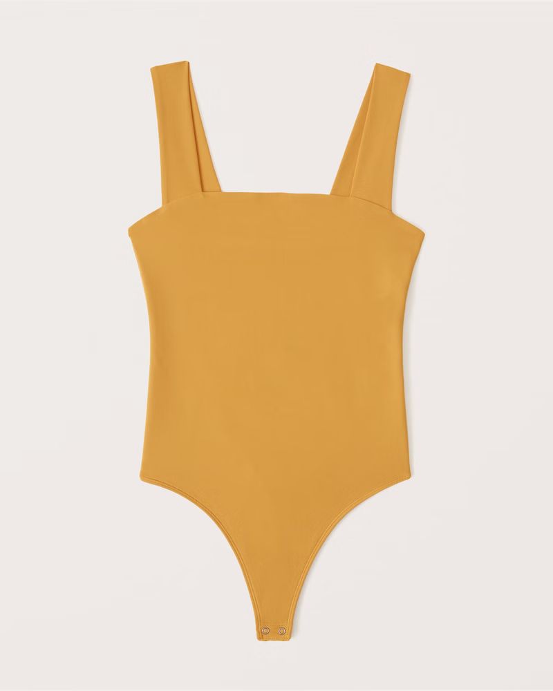 Double-Layered Seamless Squareneck Bodysuit | Abercrombie & Fitch (US)