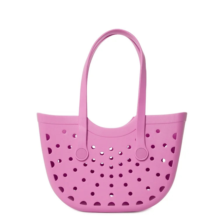 Time and Tru Women’s Molded Tote Bag Fleur | Walmart (US)