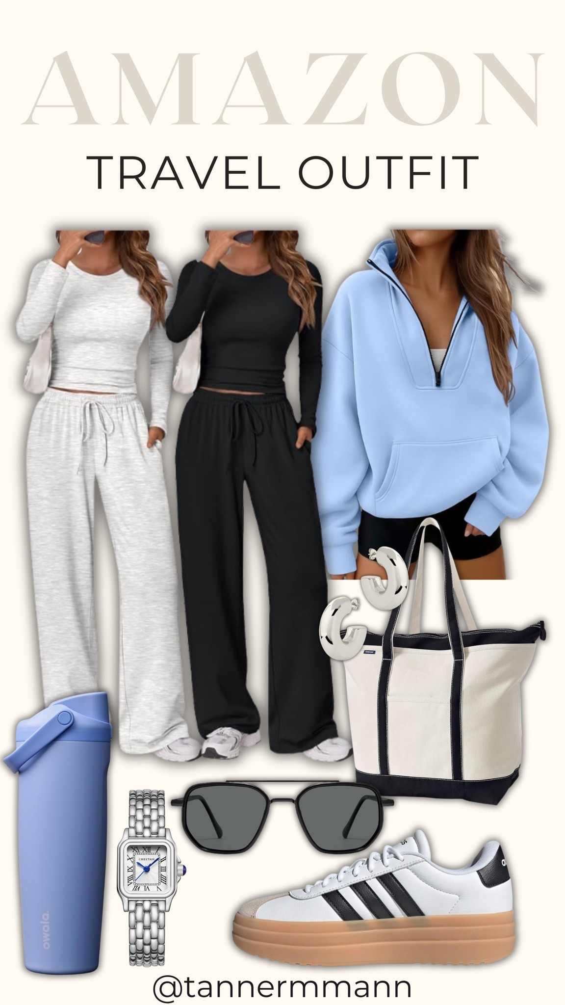 Amazon Travel Outfit Inspo #activewear #loungeset #airportoutfit

#LTKTravel