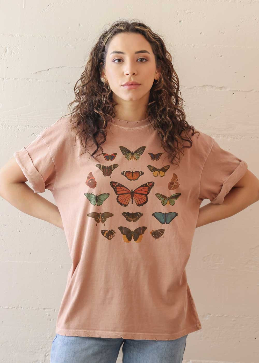 GirlDangerous: Butterflies Clay Boyfriend Tee | Girl Dangerous