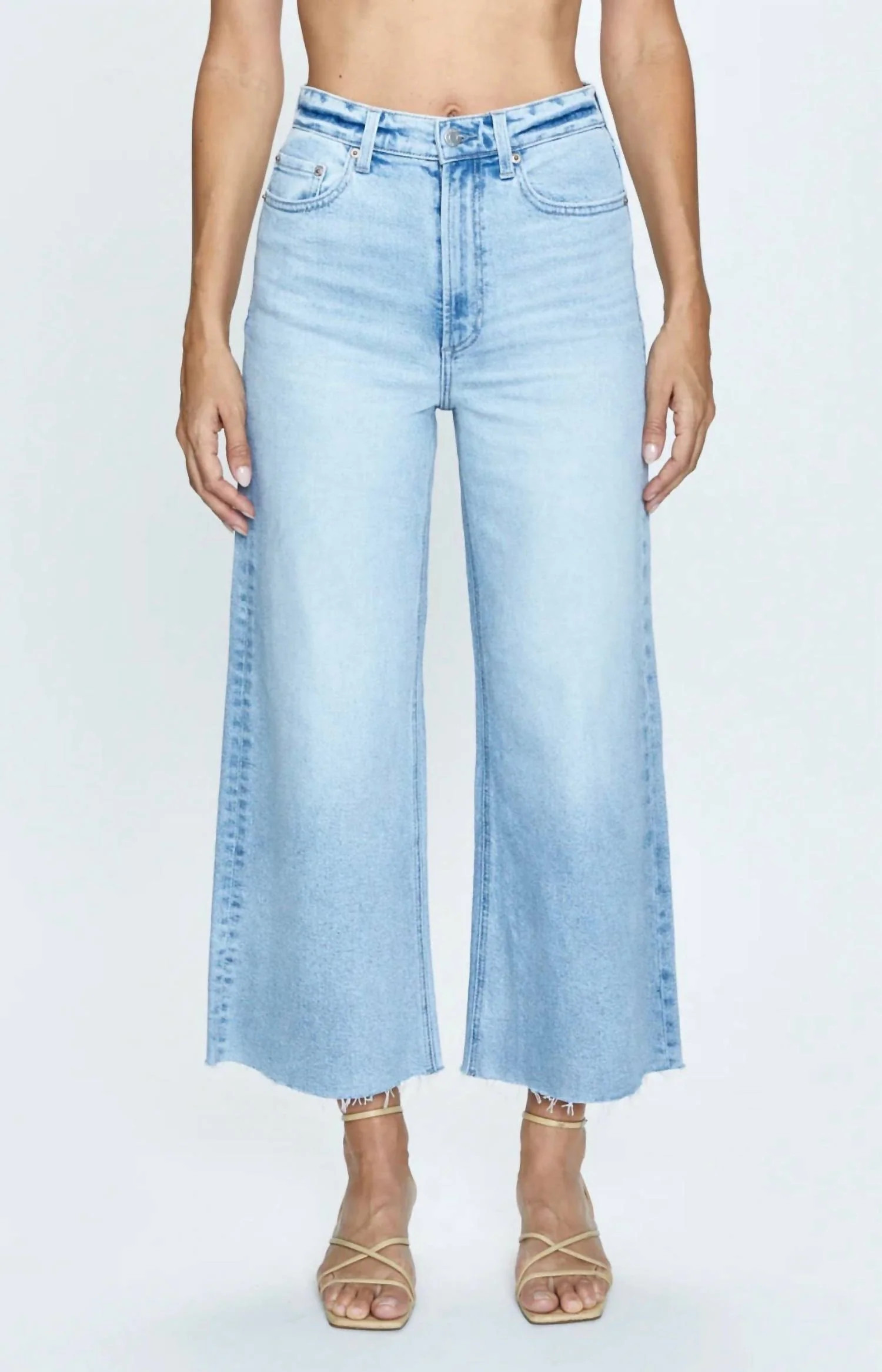 Lana Crop High Rise Extra Wide Leg Jeans In Blase | Shop Simon