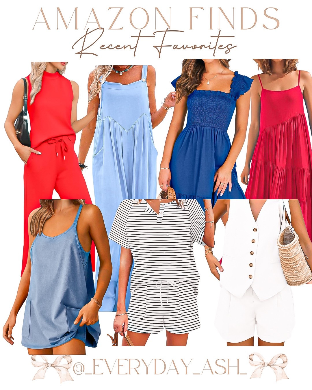 Amazon sale starts now ♥️🤍💙

Red two piece set, blue jumpsuit, blue romper, red maxi dress, blue active dress, striped two piece set, white two piece set, travel outfit, workwear, beach vacation dress, Amazon fashion, Amazon sales 

#LTKStyleTip #LTKSaleAlert #LTKFindsUnder50