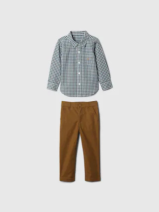 babyGap Gingham Outfit Set | Gap (US)