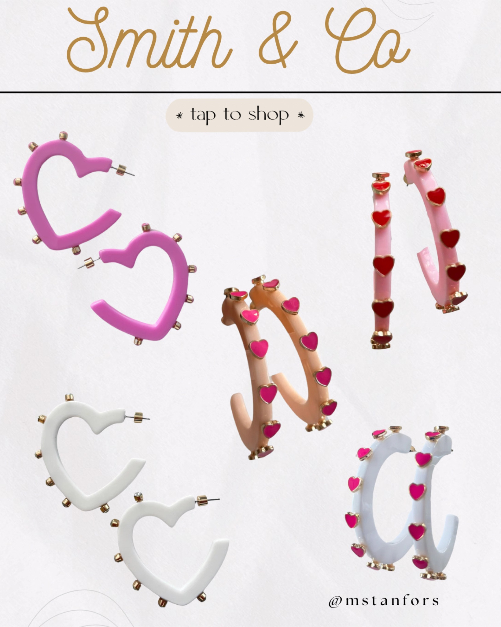 Smith & Co valentines earrings. Megan20 saves on your first order! 

#LTKBeauty #LTKFindsUnder100 #LTKStyleTip
