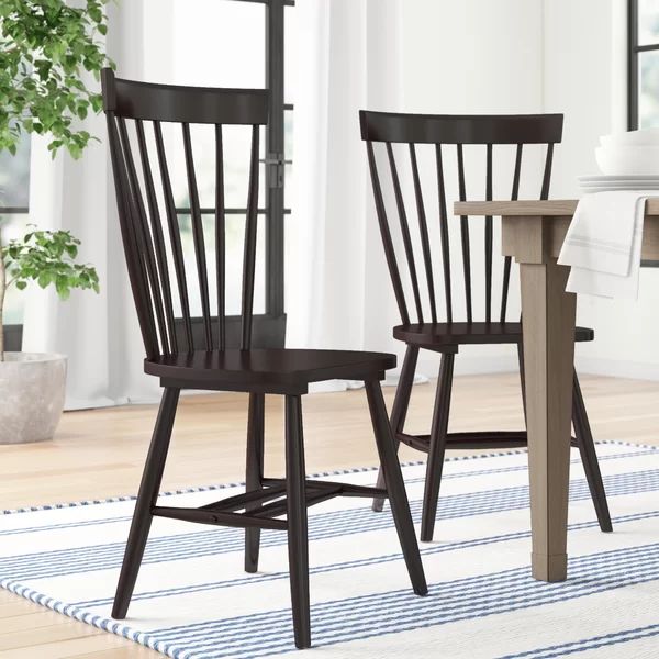Spindle Solid Wood Windsor Back Side Chair (Set of 2) | Wayfair Professional
