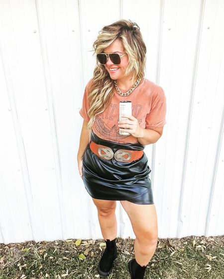 Fall outfit ideas 
Bonfires
Concerts
Vacations
Girls nights
Date night!
Graphic tees
Cinched belts
Leather skirt
Amazon outfits
Chelsea boot with a skirt
Gold jewelry 
Black sunglasses

#styleinspo
#Pinterest #LTKSale

#LTKbeauty #LTKstyletip