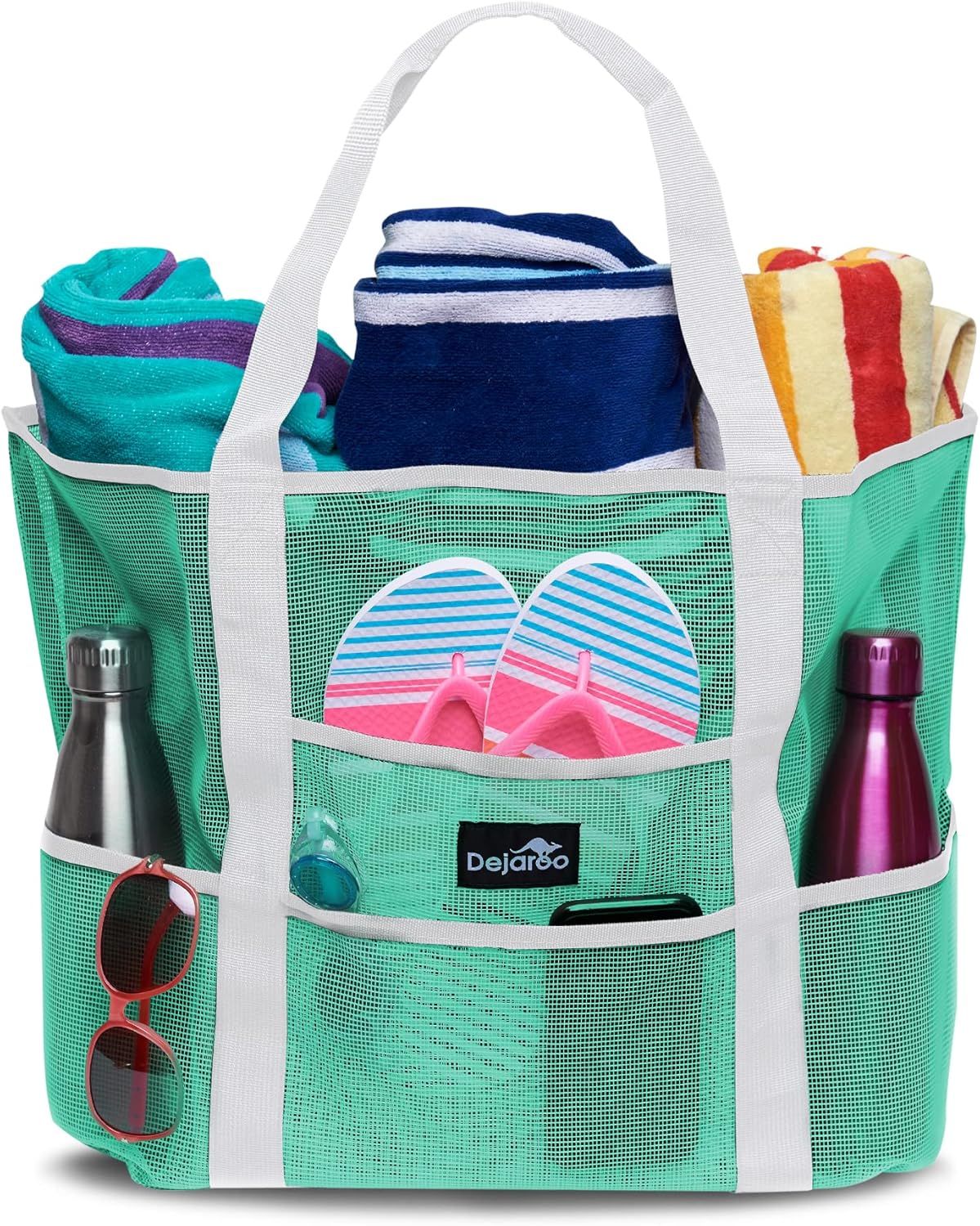 Dejaroo Mesh Beach Bag - Lightweight Tote Bag For Toys & Vacation Essentials | Amazon (US)