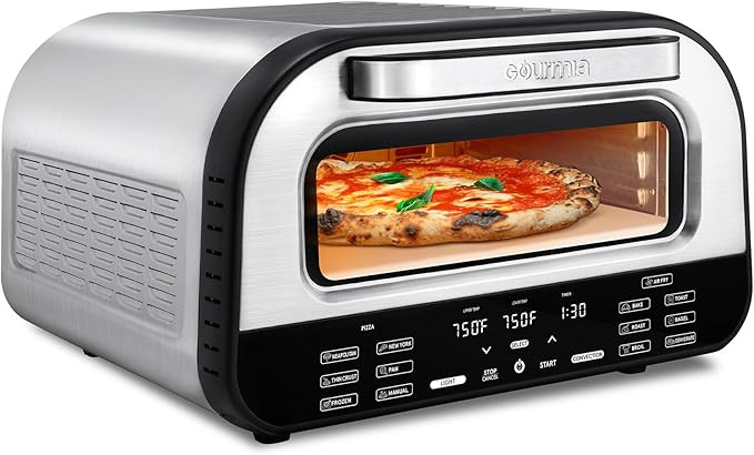 Gourmia Indoor Pizza Oven Air Fryer Toaster – 1800W Countertop Multi-Cooker with Pizza Stone, D... | Amazon (US)