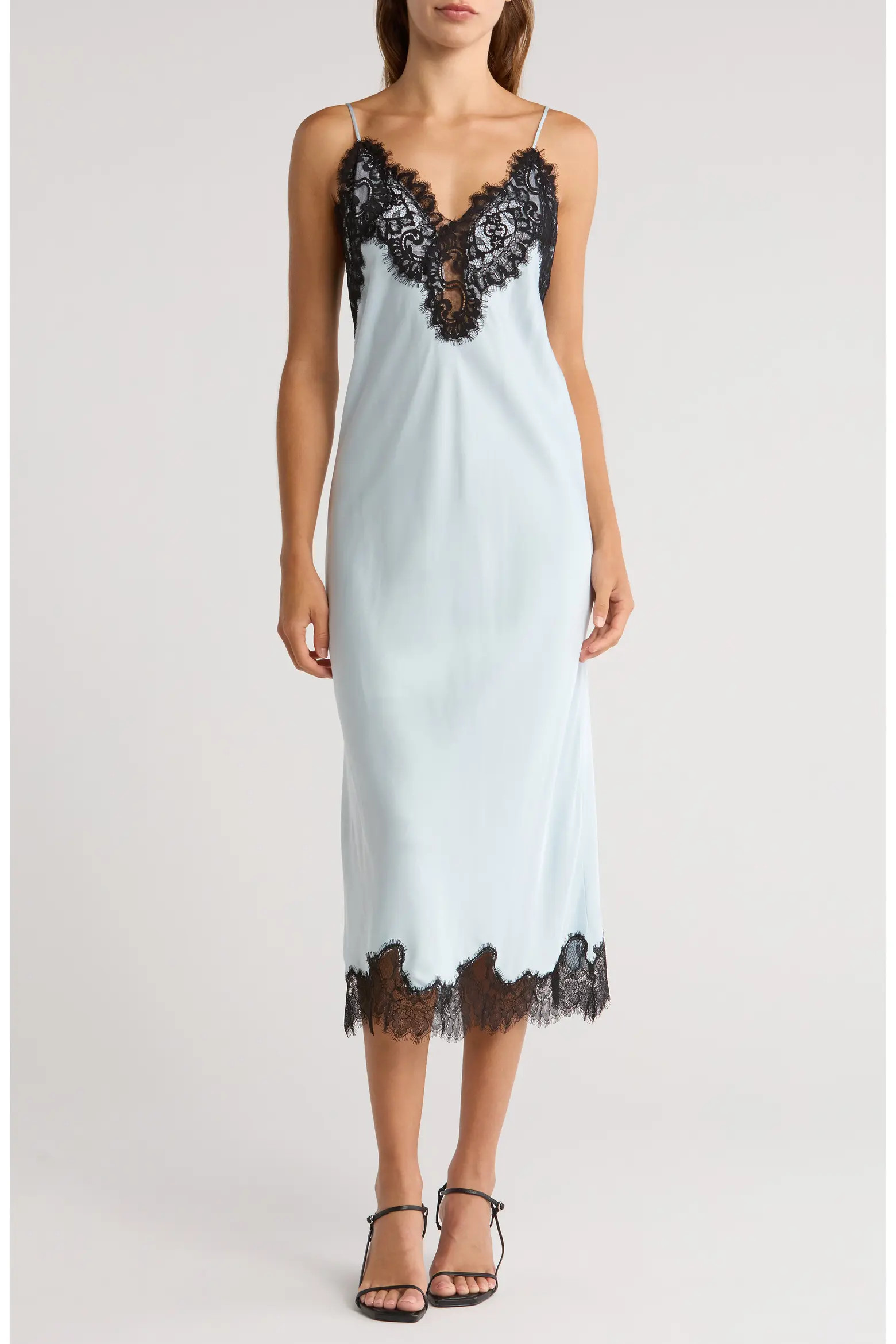 Lennon Lace Accent Satin Slipdress (Women) | Nordstromrack | Nordstrom Rack