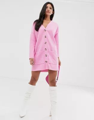 ASOS DESIGN oversized super soft button through dress | ASOS US