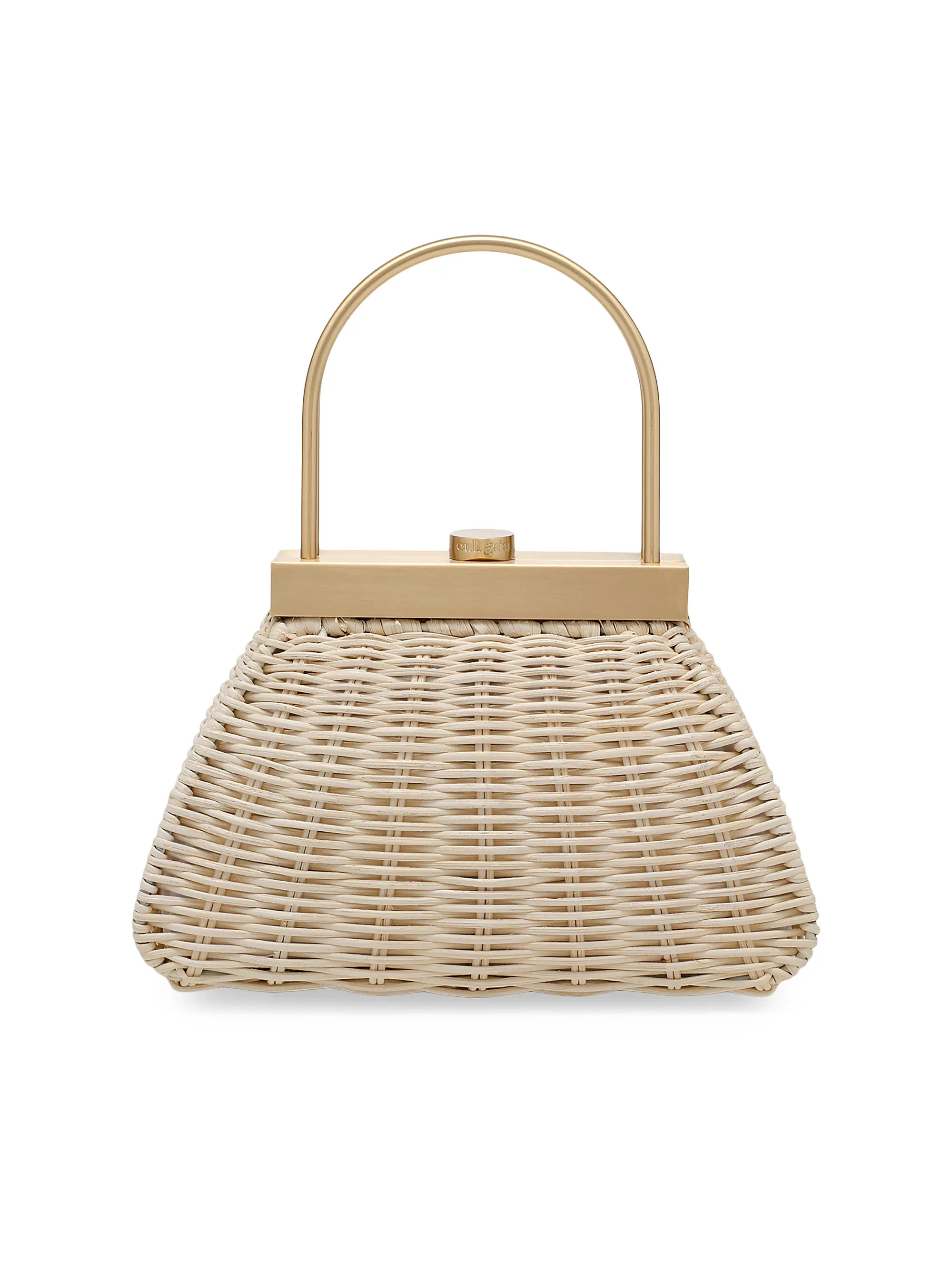 Estelle Rattan Top Handle Bag | Saks Fifth Avenue