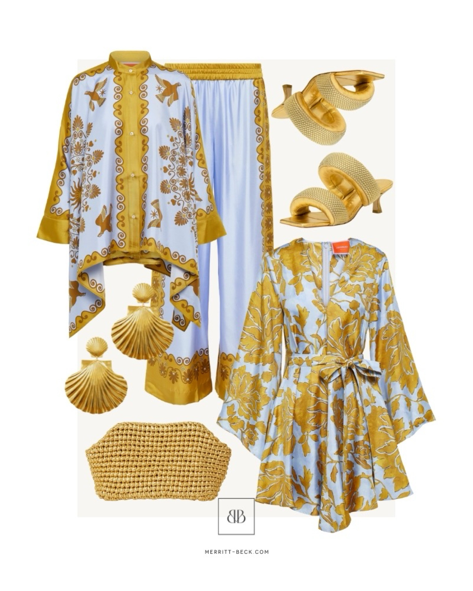 Periwinkle + gold for high summshe'll

#LTKItBag #LTKStyleTip #LTKShoeCrush