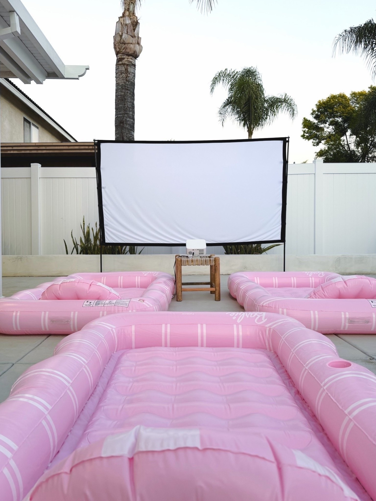 Movie night by the pool 🎥🍿 

Movie projector, pool floats, projector screen.
@FUNBOY

#LTKmomlife #LTKKids #LTKSwim