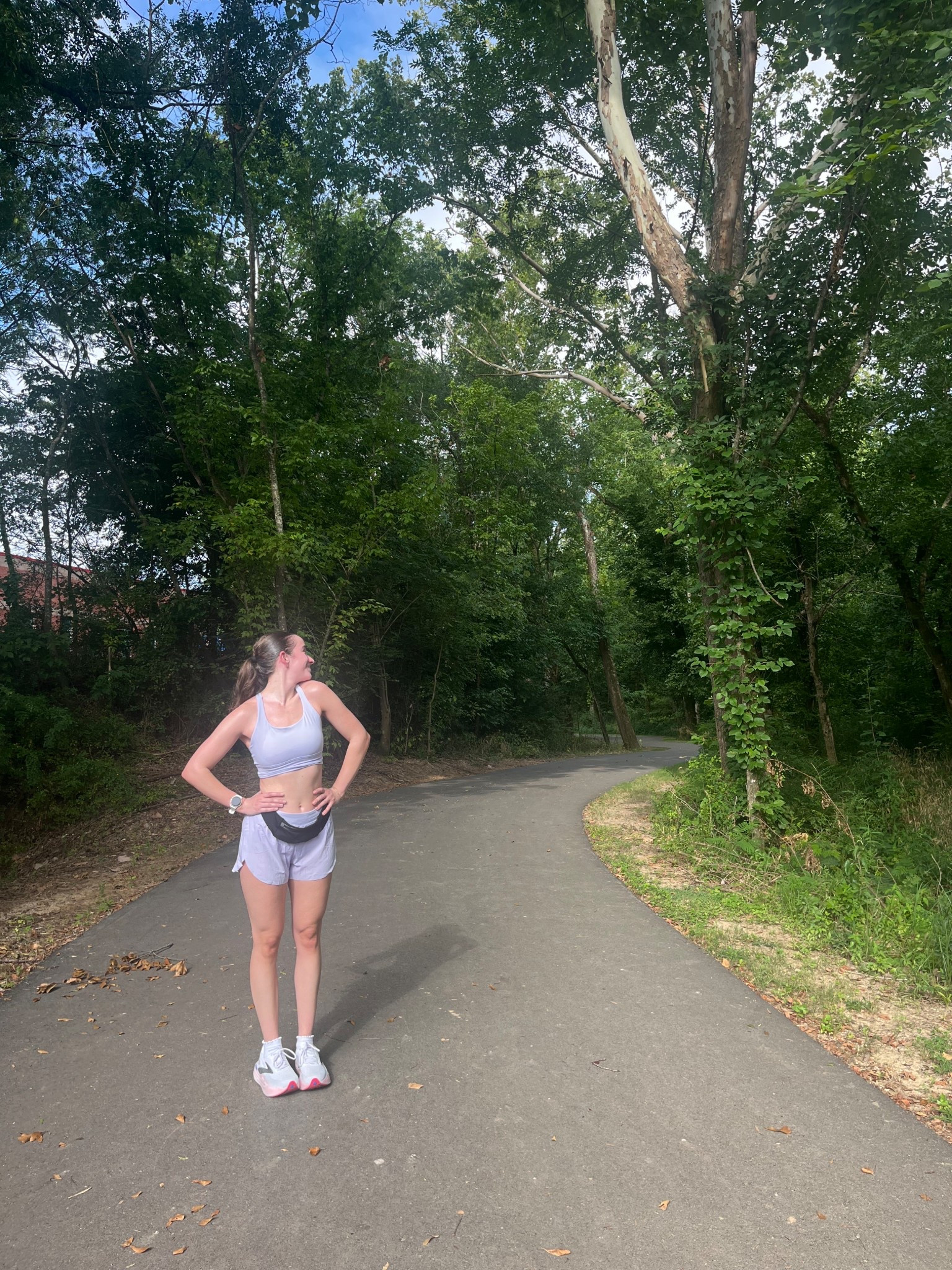 this week’s long run fit 💜💜💜