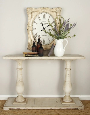 Console Table with Distressed Accents, White | Ashley Homestore