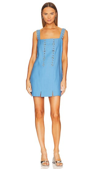 Alexis Micaela Mini Dress in Blue. - size XS (also in L, M, S) | Revolve Clothing (Global)