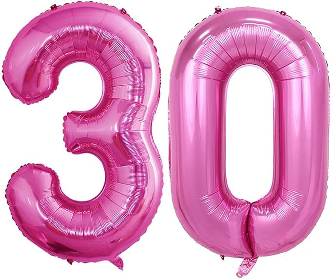 Number 30 Balloons for 30th Birthday Party Decorations,42 Inch Jumbo Foil Helium Balloons for 30t... | Amazon (US)