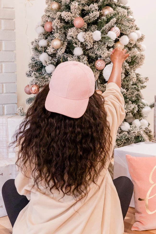 Pink Corded Baseball Hat | Pink Lily