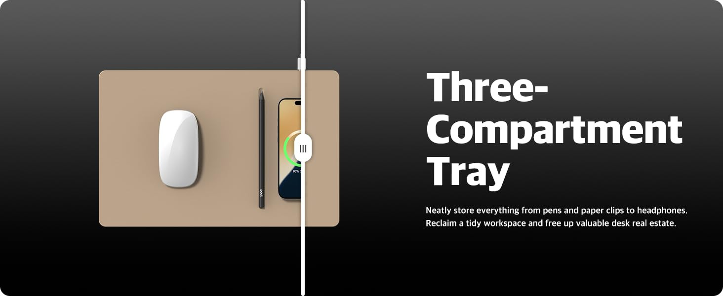 POUT H3 PRO Wireless Charging Mouse Pad – Qi-Enabled Fast Charger with Anti-Slip Base & Smooth ... | Amazon (US)