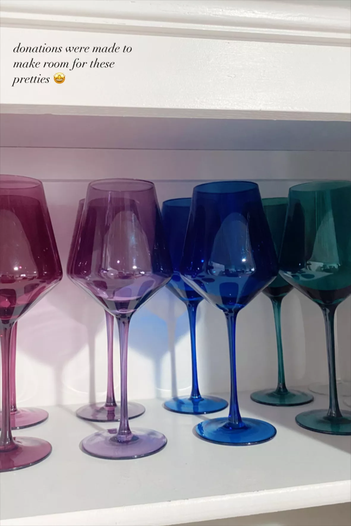 Jewel Toned Drinking Glass Set Of 4