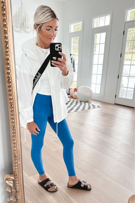 Looking for the perfect light weight spring /summer ☂️rain jacket??? I found it 🔥🔥🔥 This one is perfection, perfect mid length, full zip , hood & the crisp white !!!!!!! These leggings & tee are fire !!!  Designer looks & feels without the price tag !!! 👏👏👏

#LTKstyletip #LTKSeasonal #LTKActive