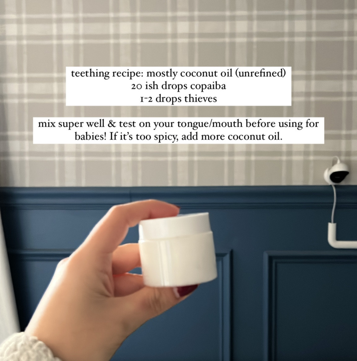 teething oil recipe - here’s the link to all the items I used 💫